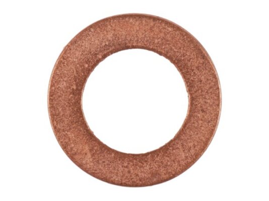Arandela de cobre Weishaupt 8 x 14 x 1 mm, art: 440058.